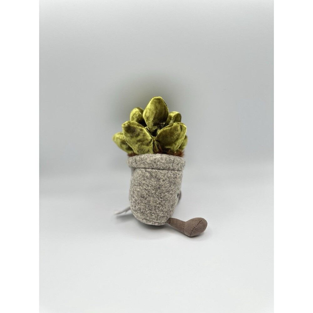 Jellycat Amuseables Silly Succulent Jade Potted Plant Small Plush 7” - Picture 4 of 11